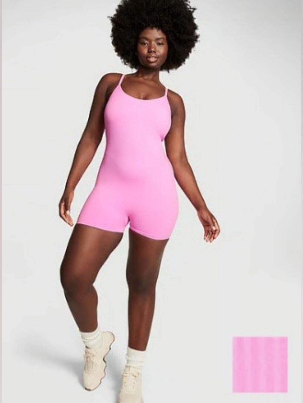PINK Victoria's Secret The Wave Soft Seamless Onesie Size L